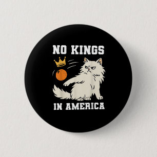 Funny No Kings In America Retro Classic 6 Cm Round Badge