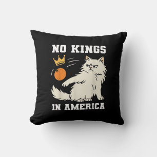 Funny No Kings in America Retro Classic Style Cushion