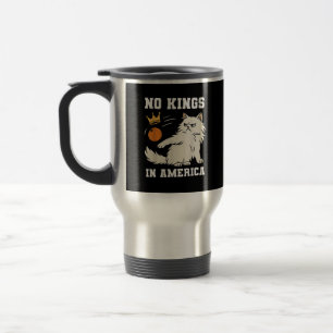 Funny No Kings in America Retro Classic Style Travel Mug