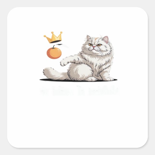 Funny No Kings In America Square Sticker (Front)