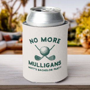 Funny “No More Mulligans” Golf Bachelor Party  Can Cooler