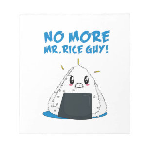 Funny No More Rice Guy Notepad