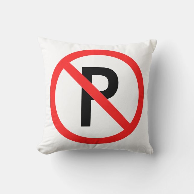 Funny No parking Cushion (Front)