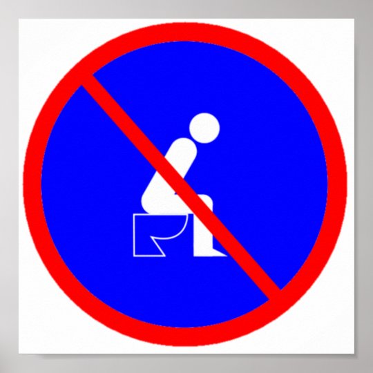 Save Toilet Paper, Use Both Sides Poster Zazzle.co.uk