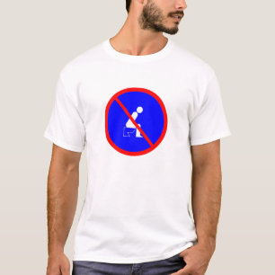 Funny No Sitting On Toilet Sign T Shirt