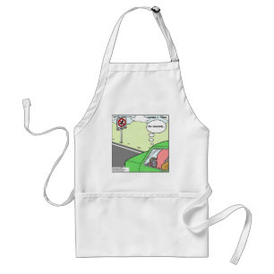 Funny No Squid Zone Standard Apron