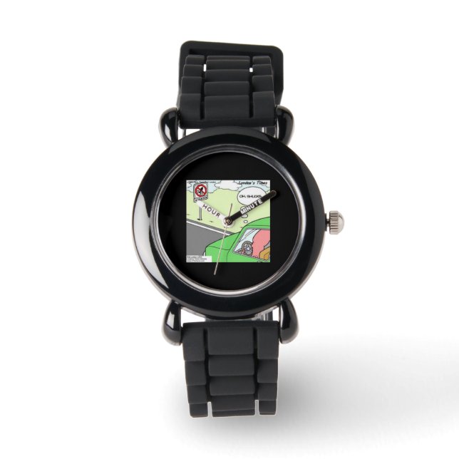 Funny No Squid Zone Watch (Front)