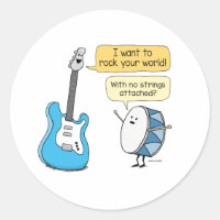 Funny No Strings Attached Guitar with Drum