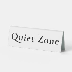 Funny No Talking Office Signs Table Tent
