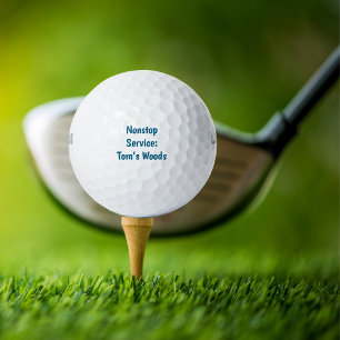 Funny "Nonstop Service:Name's Woods"Simple Golfing Golf Balls