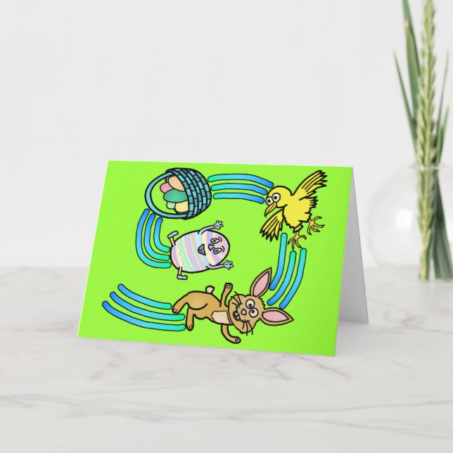 Funny Nor'Easter Easter Pun Holiday Card (Front)