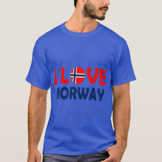 Funny Norway Quote I Love Norway cool Norwegian de T-Shirt