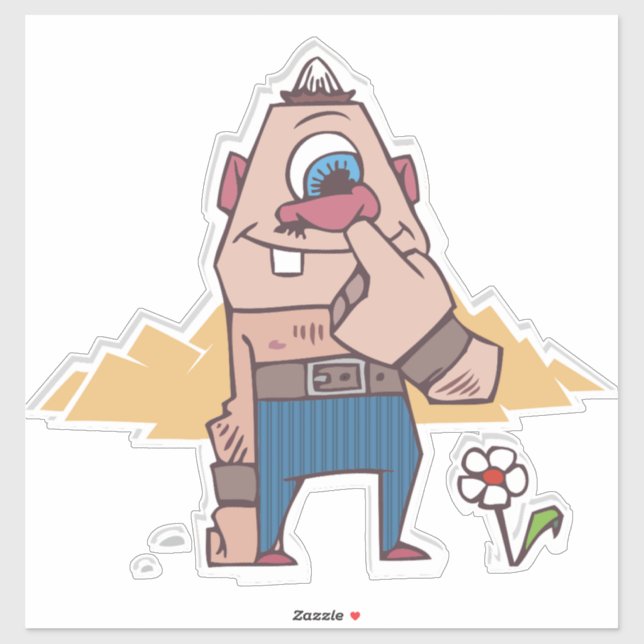 FUNNY NOSE PICKER GUY CAR DECAL STICKER (Sheet)