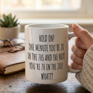 Funny Nostalgia Happy 70th Birthday Coffee  Mug