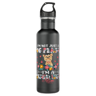 Funny Not A Dog Im A Yorkshire Terrier Mum Floral  710 Ml Water Bottle