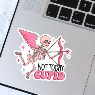 Funny Not Today Cupid Skeleton Anti-Valentine