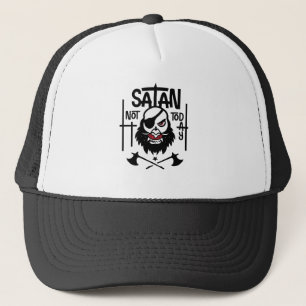 Funny Not Today Satan - Detained Trucker Hat