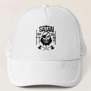 Funny Not Today Satan - Detained Trucker Hat