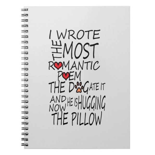 Funny notebook for dog lovers (Front)