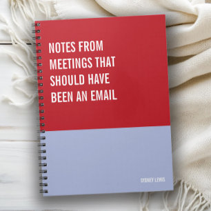 Funny Notebook, Humorous Writing Pad Journal, Note Notebook