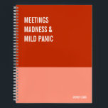 Funny Notebook, Humourous Writing Pad Journal, Not Notebook<br><div class="desc">Funny notebook to use for all your daily reminders,  deep thoughts and grievances,  or for just taking notes at school and work. It makes a great gift.</div>