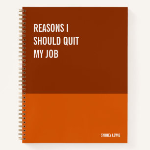 Funny Notebook, Humourous Writing Pad Journal, Not Notebook