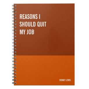 Funny Notebook, Humourous Writing Pad Journal, Not Notebook