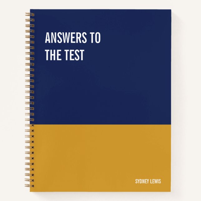 Funny Notebook, Humourous Writing Pad Journal, Not Notebook (Front)