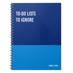 Funny Notebook, Humourous Writing Pad Journal, Not Notebook