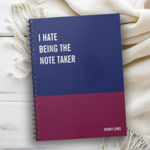 Funny Notebook, Humourous Writing Pad Journal, Not Notebook