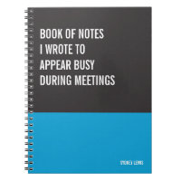 Funny Notebook, Humourous Writing Pad Journal, Not