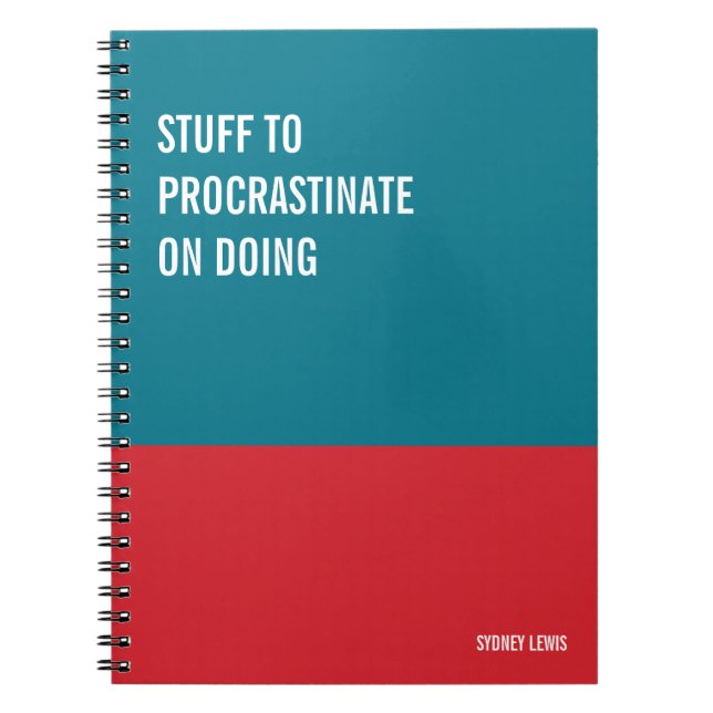 Funny Notebook, Humourous Writing Pad Journal, Not Notebook (Front)