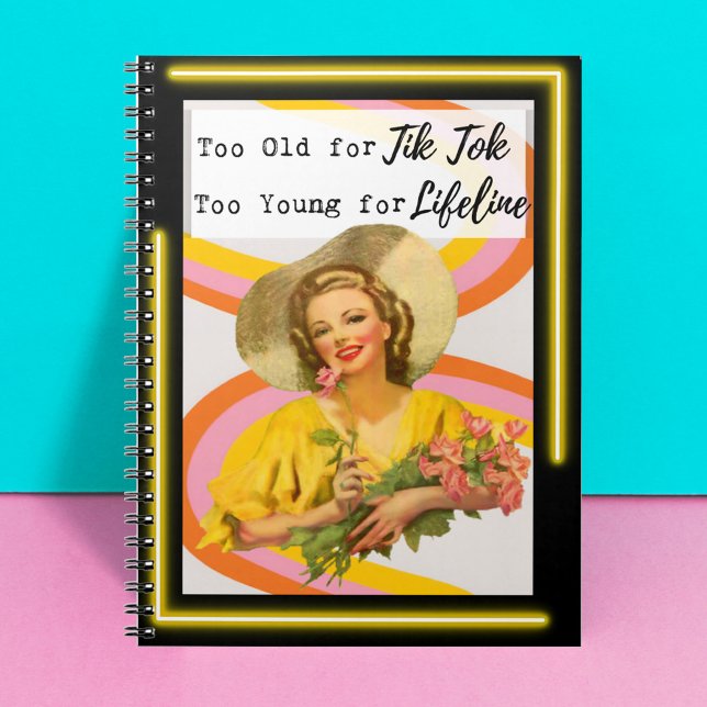 Funny Notebook Journal Best Friend Gift "TikTok" (Creator Uploaded)