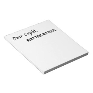 Funny notepads gift Anti Valentines day cupid joke
