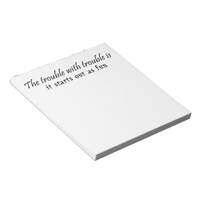 Funny notepads gifts office humour unique gift ide (Angled)
