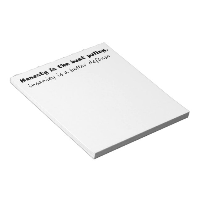 Funny notepads gifts office humour unique gift ide (Angled)