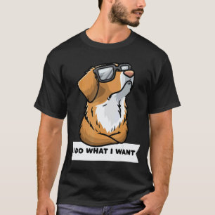 Funny Nova Scotia Duck Tolling Retriever Dog With T-Shirt