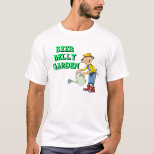 Funny Novelty Back to School BEER BELLY GARDEN T-Shirt