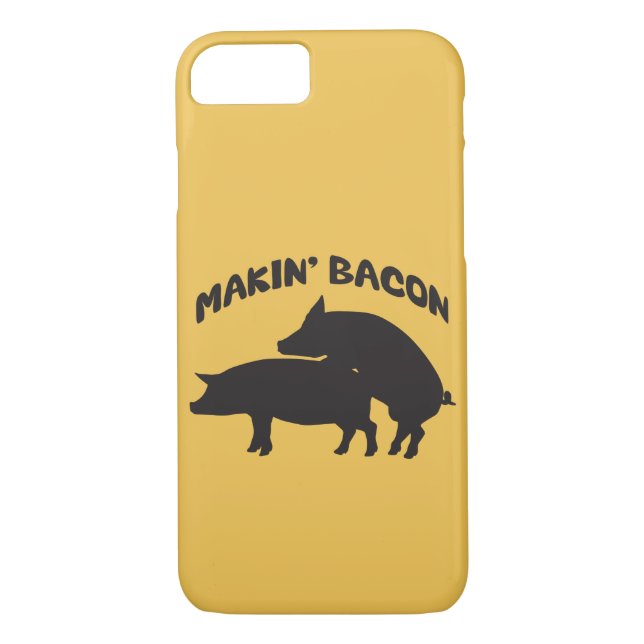 Funny novelty bacon Case-Mate iPhone case (Back)