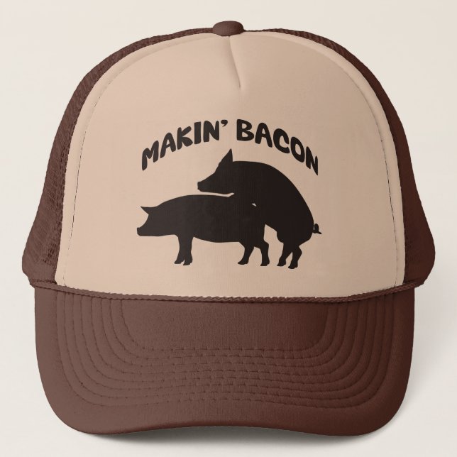 Funny novelty bacon hat (Front)