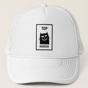 Funny Novelty Baseball TOP NOGGIN Trucker Hat