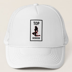 Funny Novelty Baseball TOP NOGGIN Trucker Hat