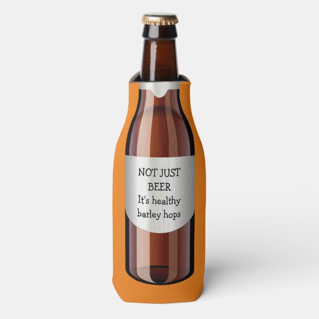 Funny Novelty Beer Bottle Cooler (Bottle Front)