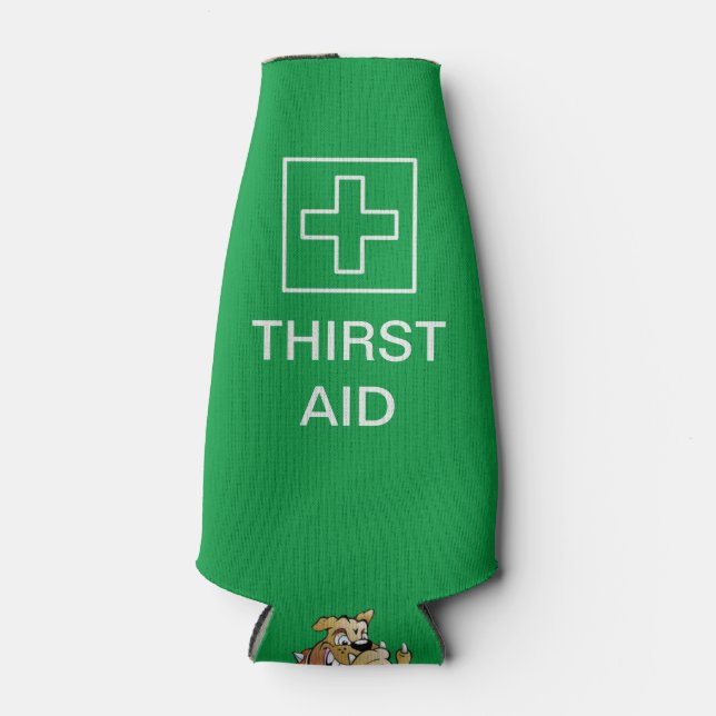 Funny Novelty Birthday Gift Joke Beer-Thirst Aid Bottle Cooler (Front)