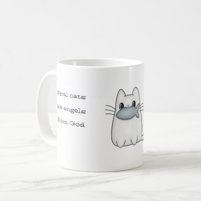 Funny Novelty Coffee Gamers FERAL CATS Gifts Mug (Front Left)