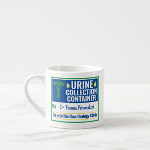 Funny Novelty Doctor Nurse Urine Collection Custom Espresso Cup
