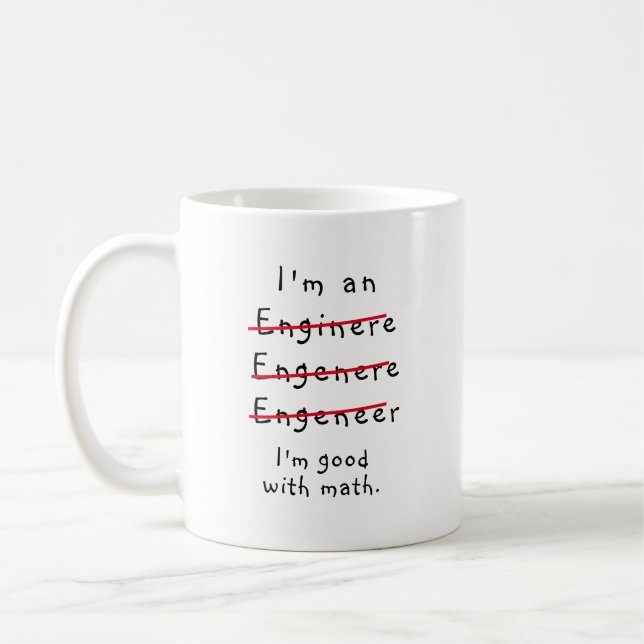 Funny novelty engineer, I'm an engineer Coffee Mug (Left)