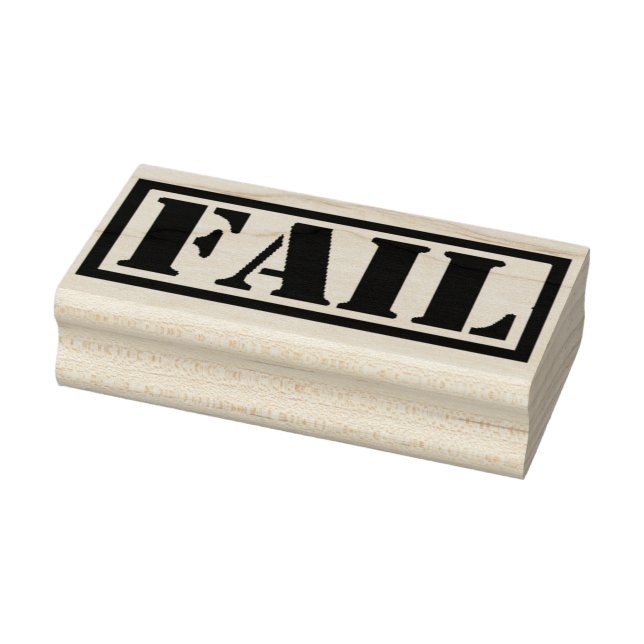 Funny Novelty FAIL Rubber Stamp (Stamp)