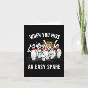 Funny Novelty Feels Like To Miss Easy Spare Ten Pi Card