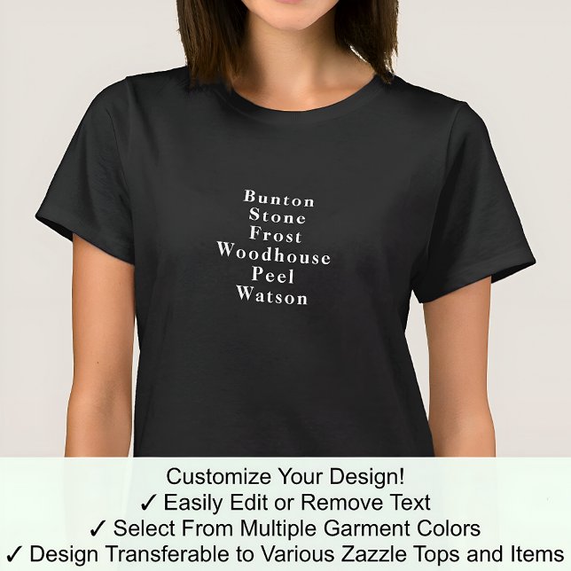 Funny Novelty Forename Name Celebration Game 01W T-Shirt (Creator Uploaded)